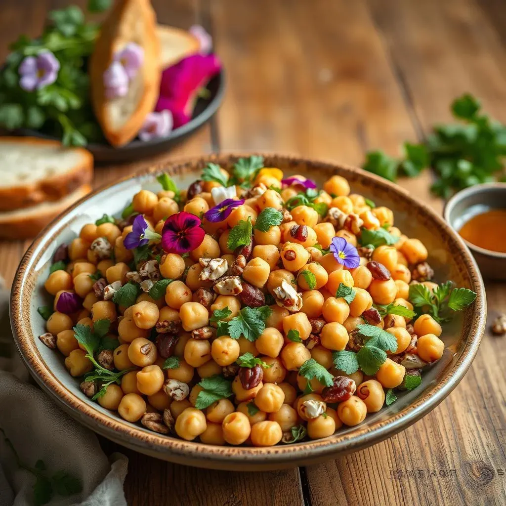 Serving and Storing Your Mediterranean Chickpea Salad with Nuts