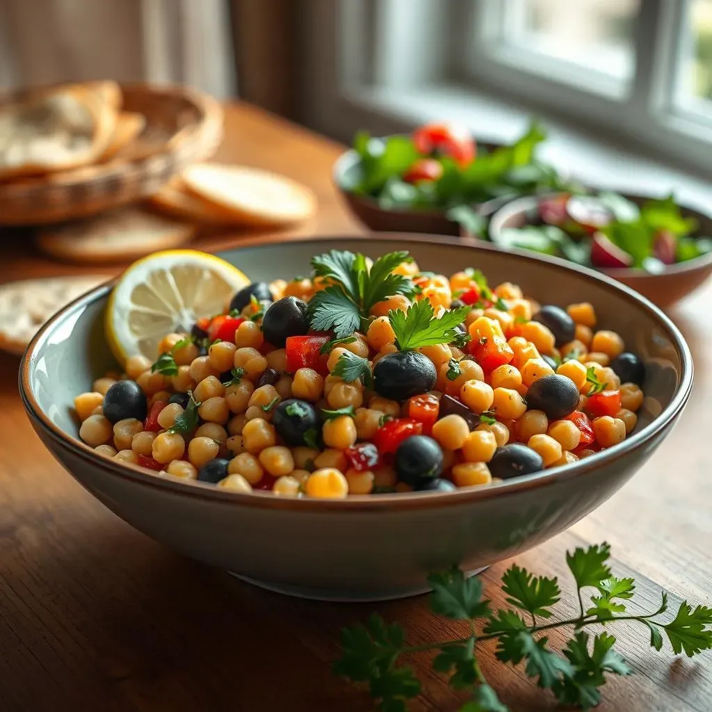 Serving and Storing Your Mediterranean Chickpea Salad with Olives