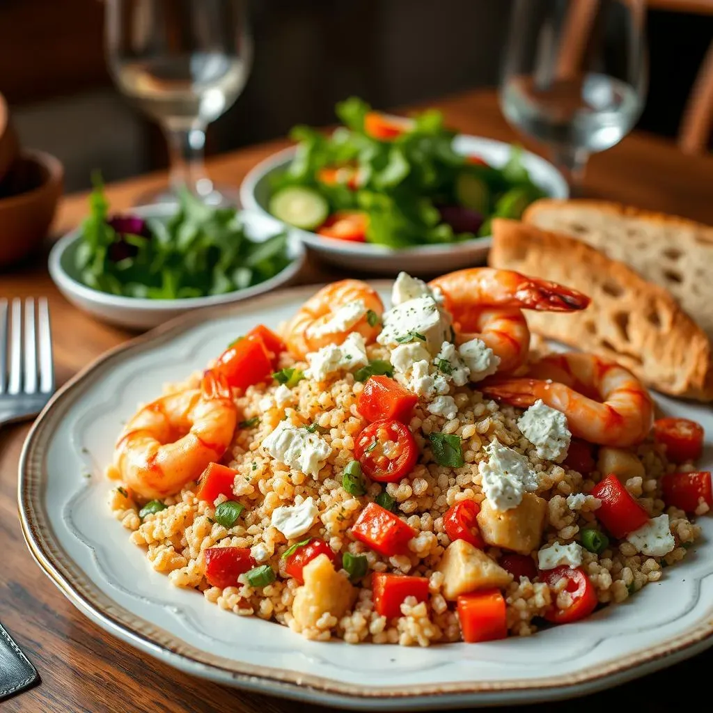 Serving and Storing Your Mediterranean Couscous Salad with Shrimp