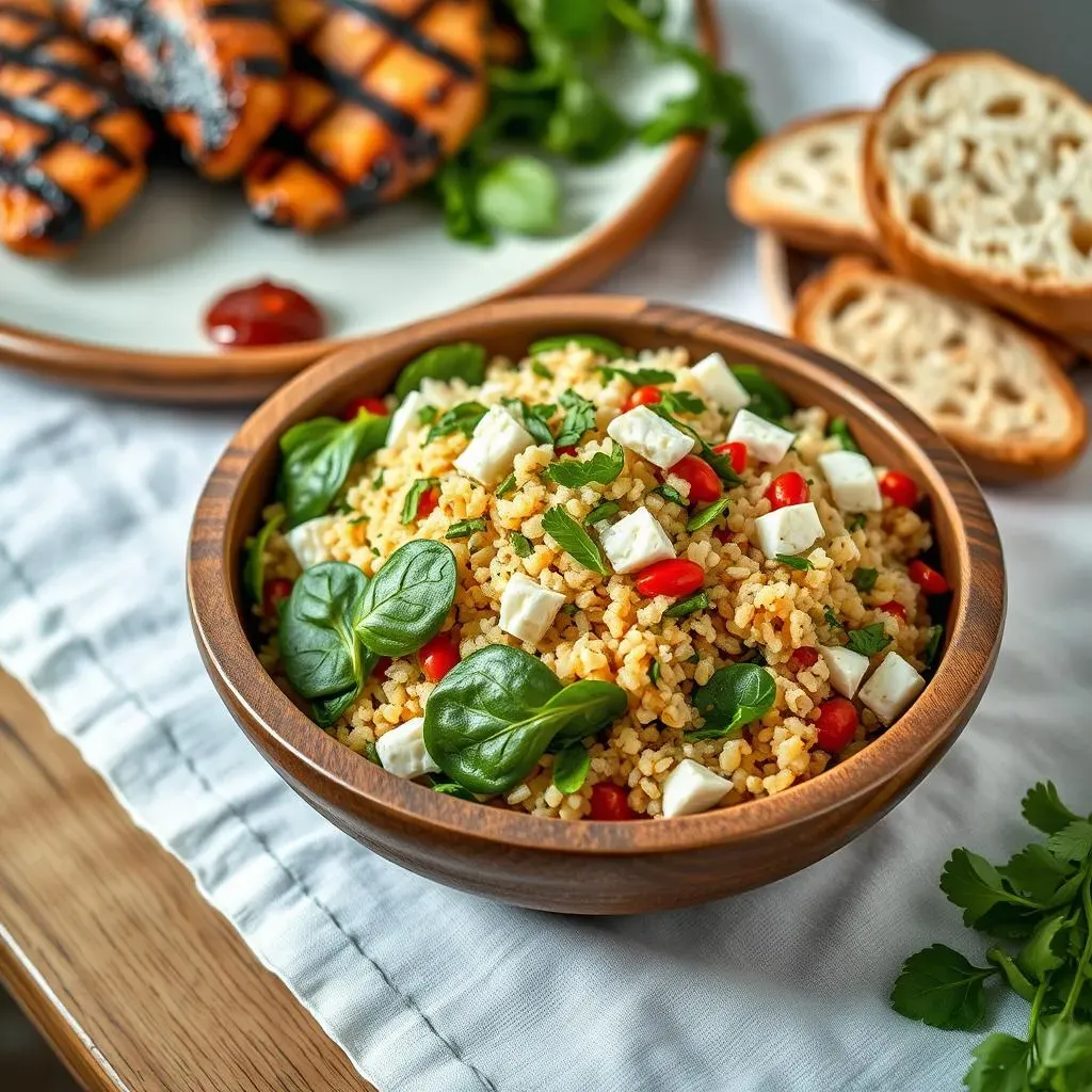 Serving and Storing Your Mediterranean Couscous Salad with Spinach