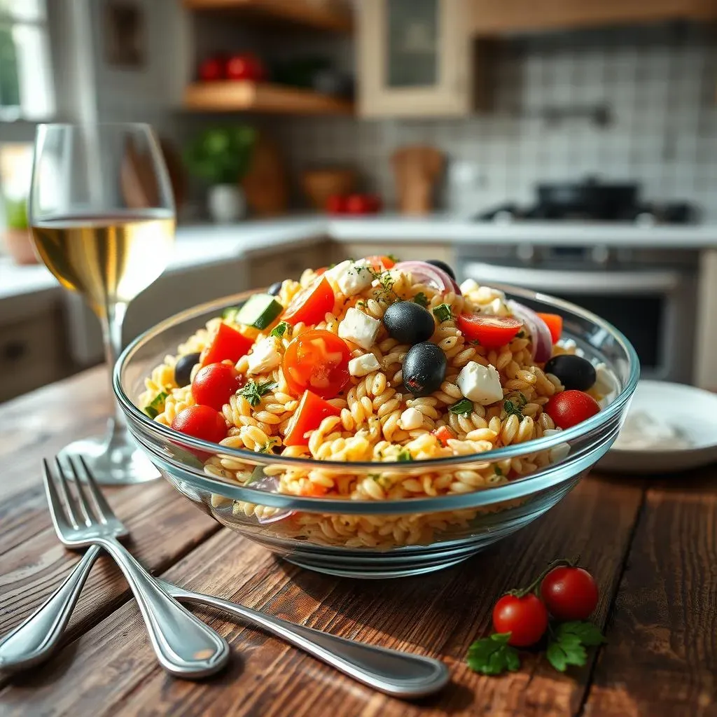 Serving and Storing Your Mediterranean Orzo Salad