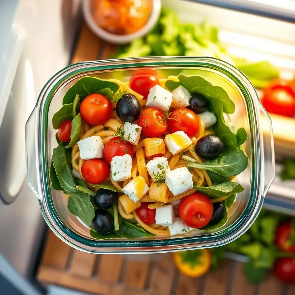 Serving and Storing Your Mediterranean Pasta Salad with Spinach