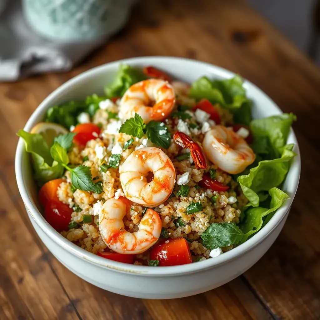 Serving and Storing Your Mediterranean Quinoa Salad with Shrimp