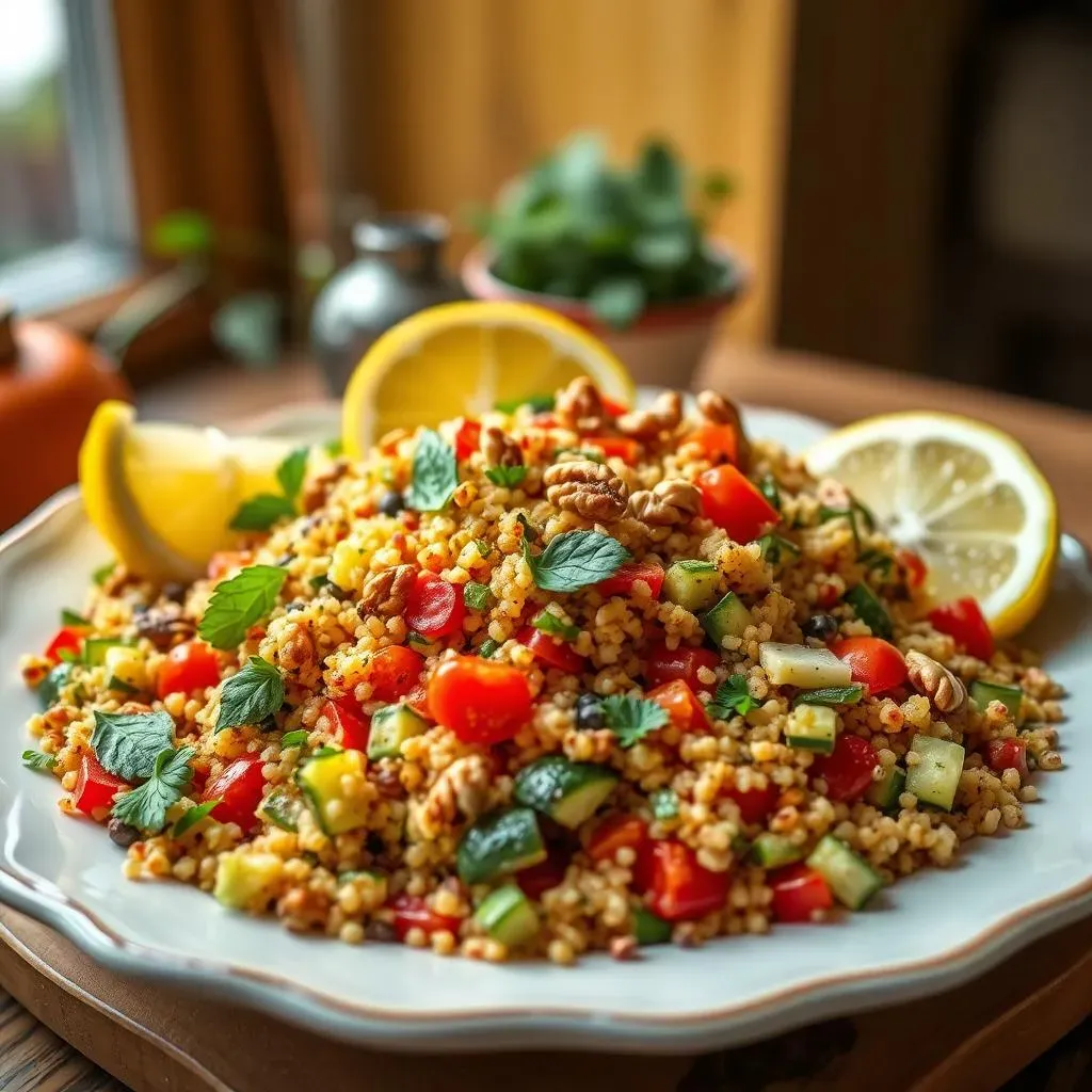 Serving and Storing Your Mediterranean Quinoa Salad with Zucchini