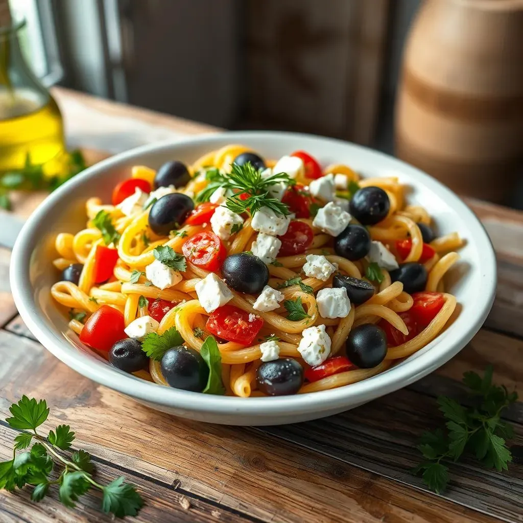 Serving, Storing, and Customizing Your Mediterranean Pasta Salad with Olives