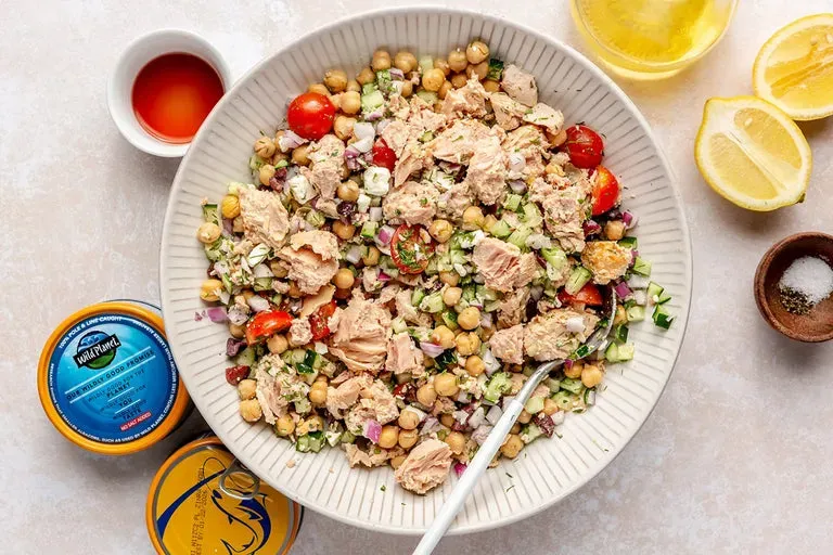 Serving, Storing, and the Perks of Mediterranean Tuna Chickpea Salad