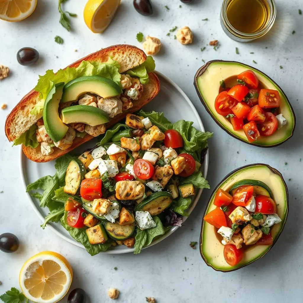 Serving Suggestions and Variations for Mediterranean Chicken Avocado Salad