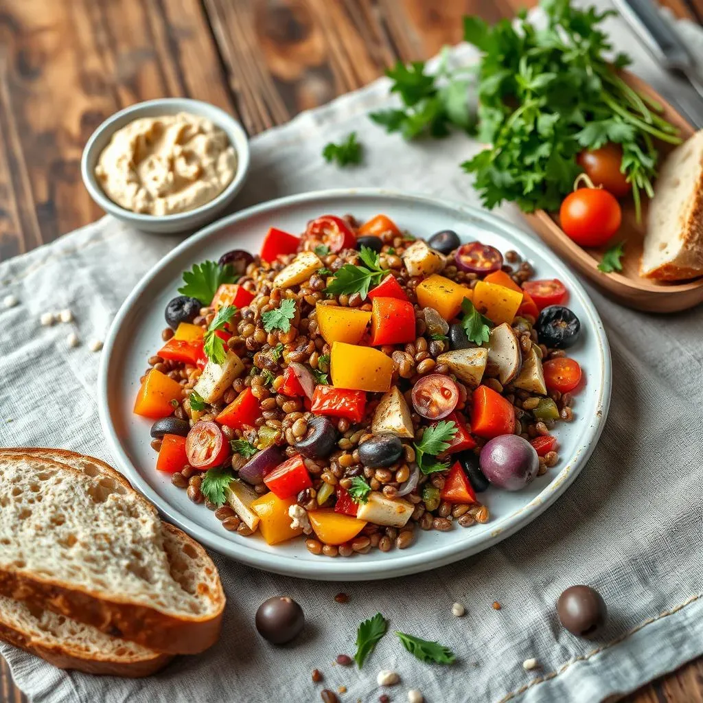 Serving Suggestions and Variations for Roasted Vegetable and Lentil Salad