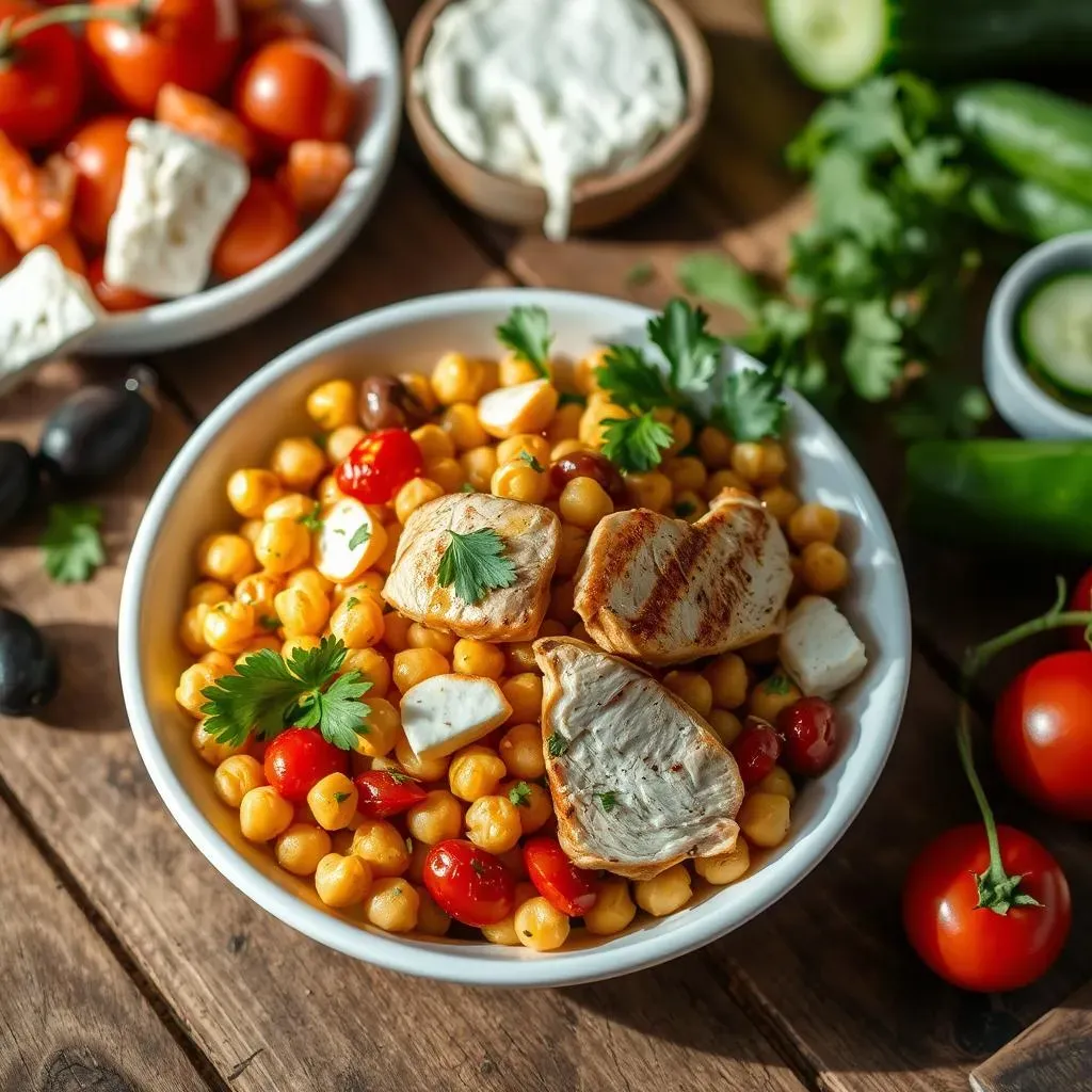 Serving Suggestions, Variations, and Nutritional Benefits of Mediterranean Chickpea Salad with Grilled Chicken