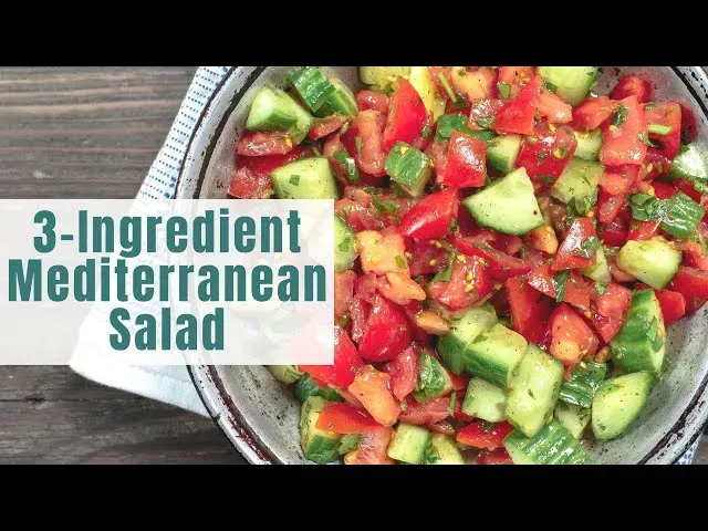 Serving Your Speedy 3Ingredient Mediterranean Salad