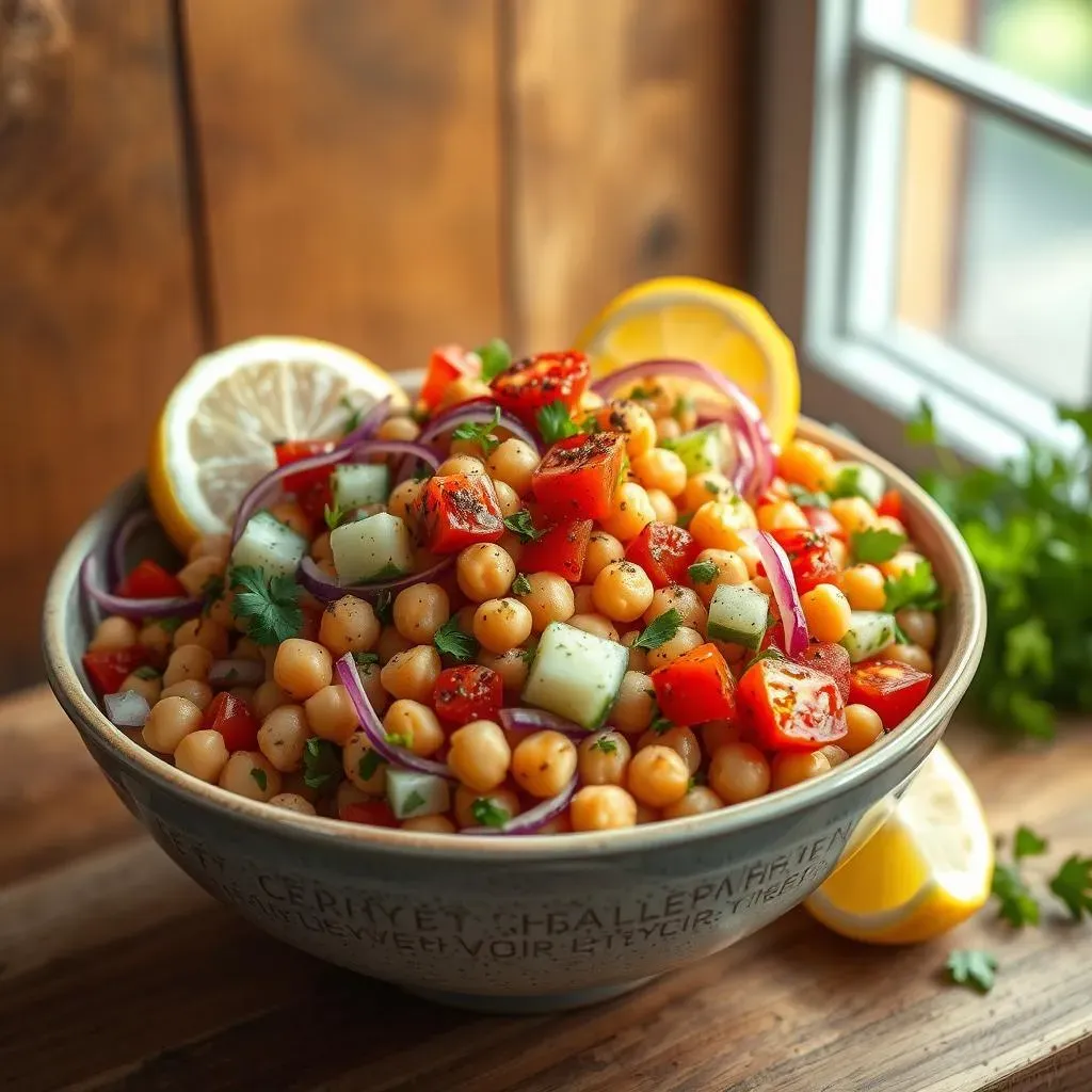 Simple Steps to Make a Delicious Mediterranean Chickpea Salad with Red Onion