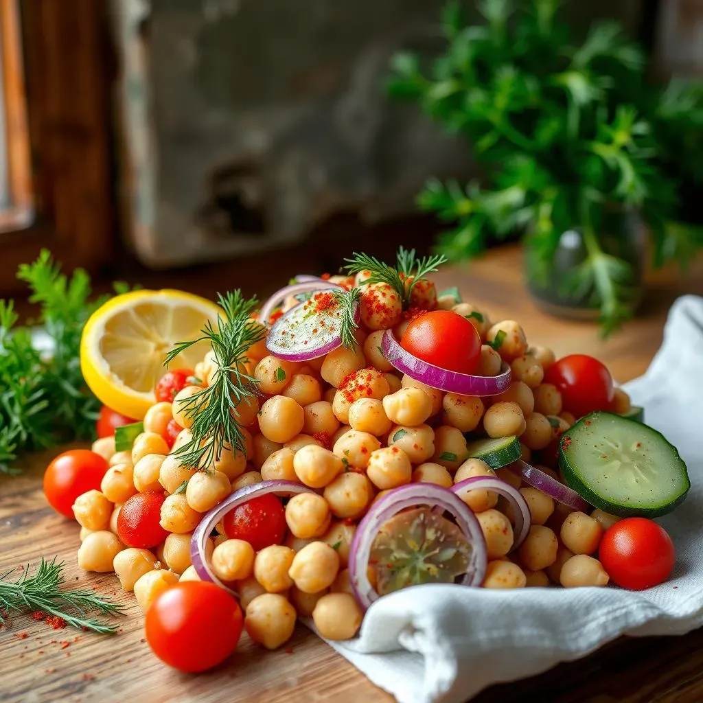 Simple Steps to Making a Delicious Mediterranean Chickpea Salad with Dill