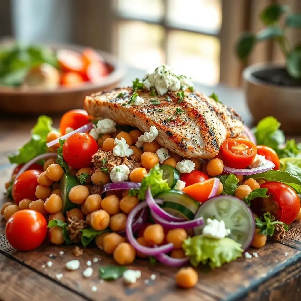 StepbyStep Guide: Assembling Your Mediterranean Chickpea Salad with Grilled Chicken