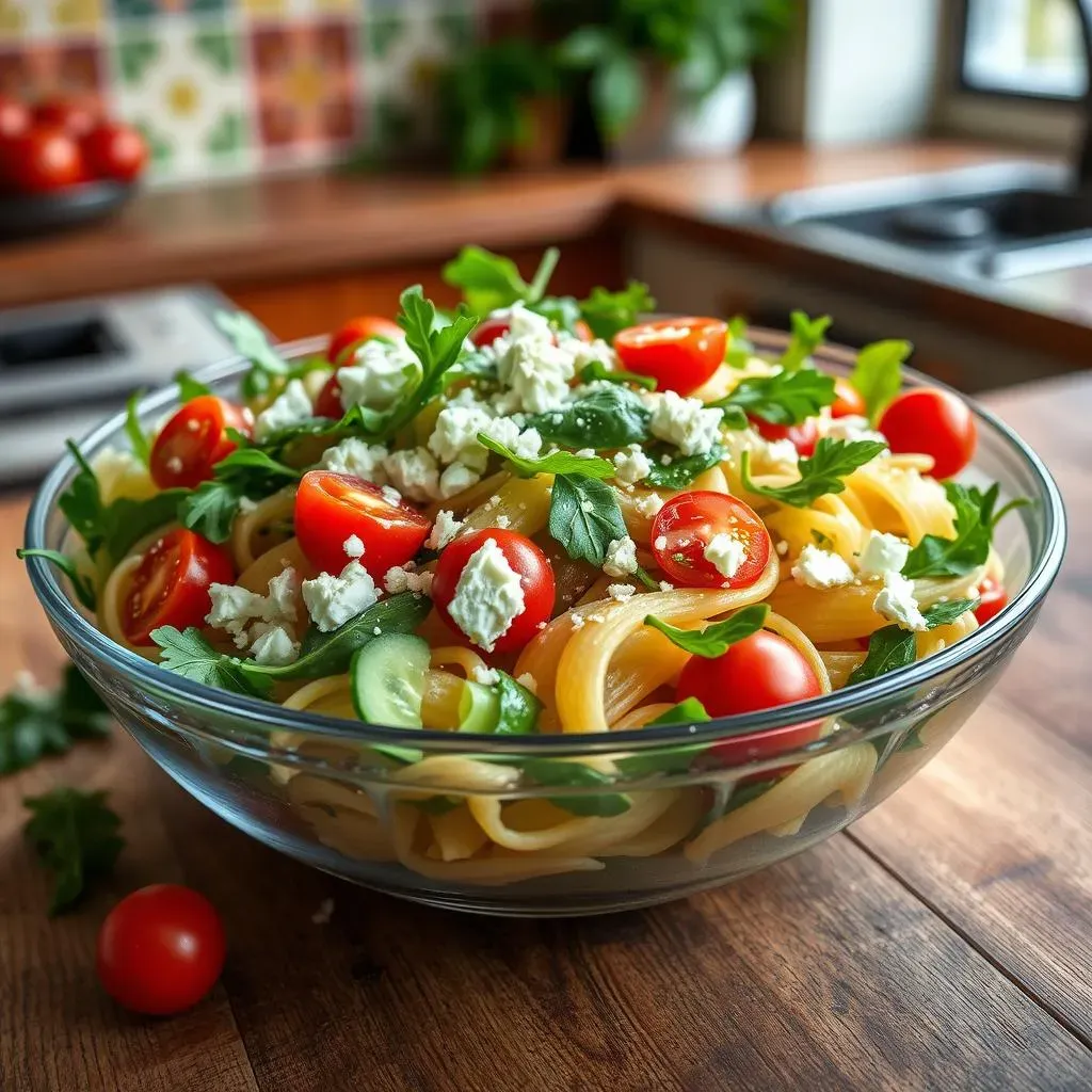 StepbyStep Instructions for Mediterranean Pasta Salad with Arugula