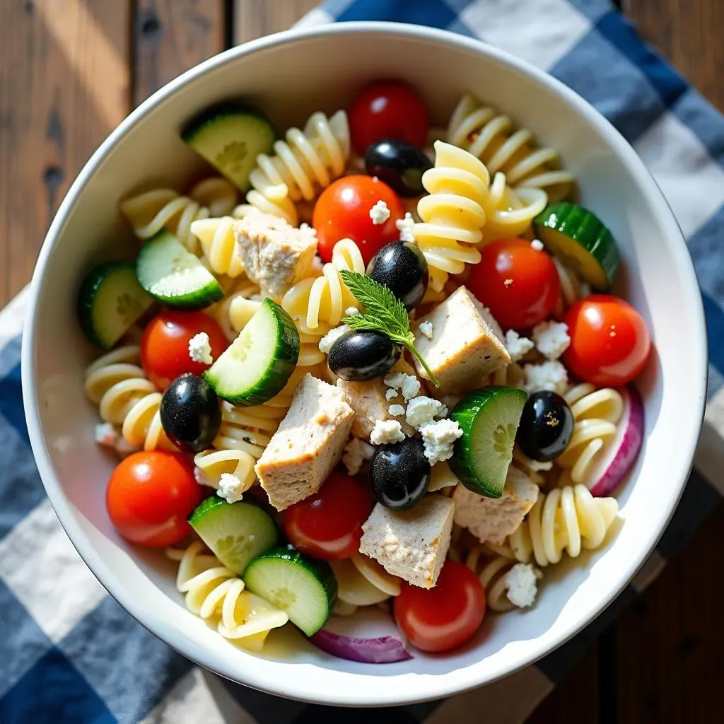 StepbyStep: Making Your Chicken Mediterranean Pasta Salad