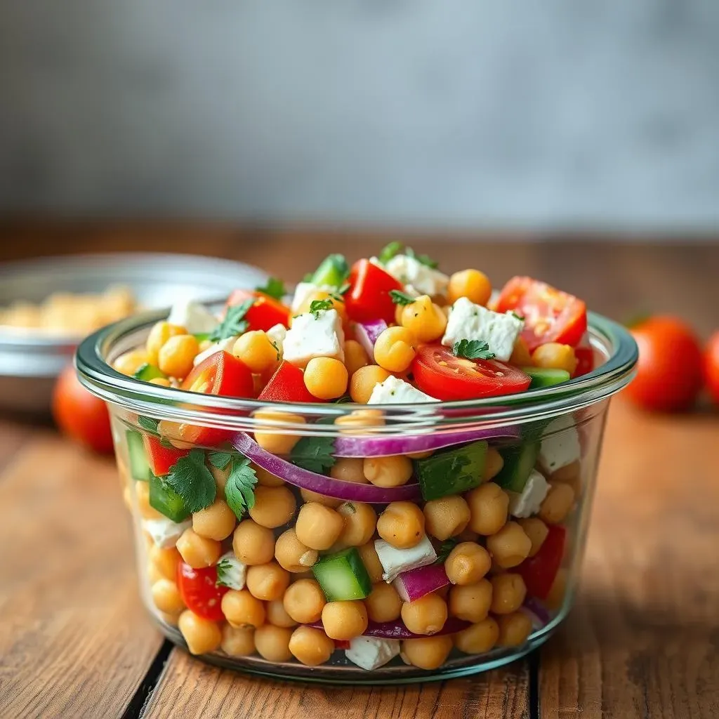 Storing Your Mediterranean Chickpea Salad and Serving Tips