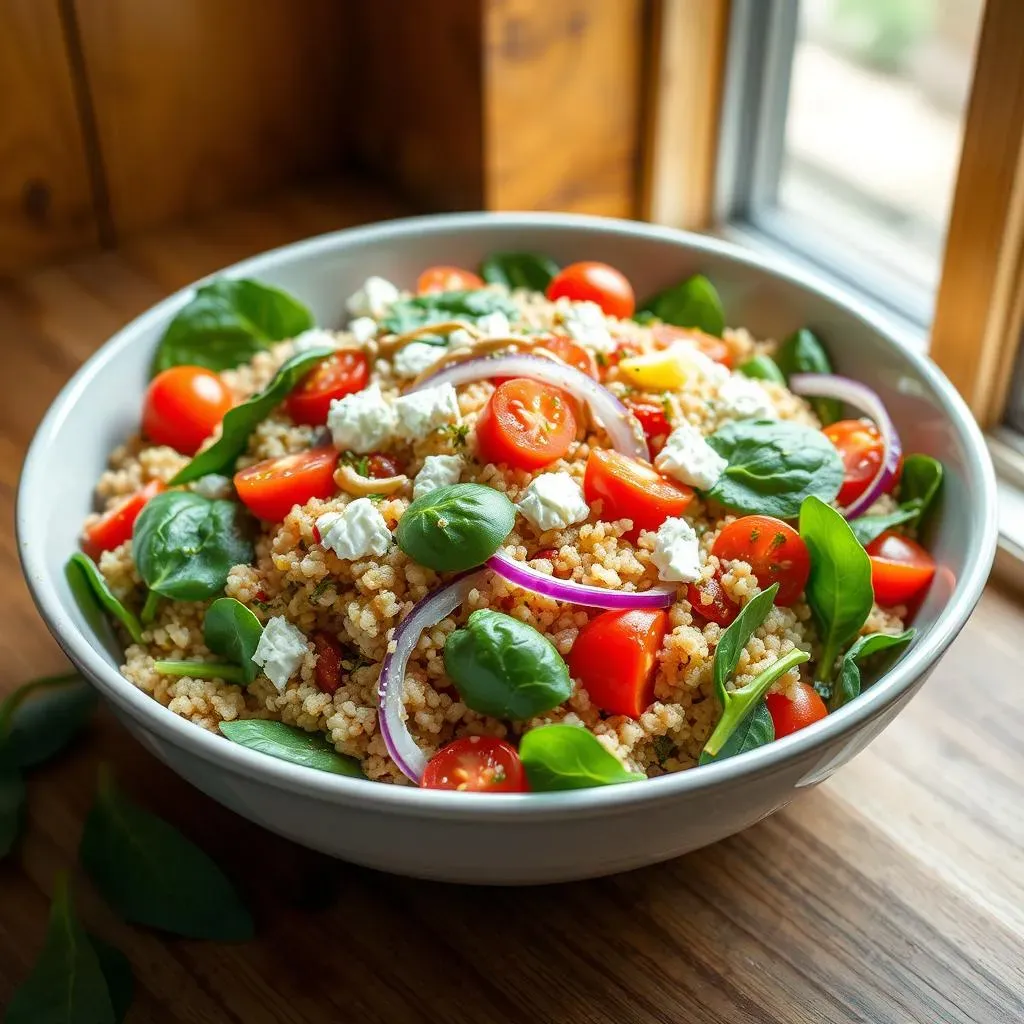 The Best Ingredients for a Perfect Mediterranean Quinoa Salad with Spinach