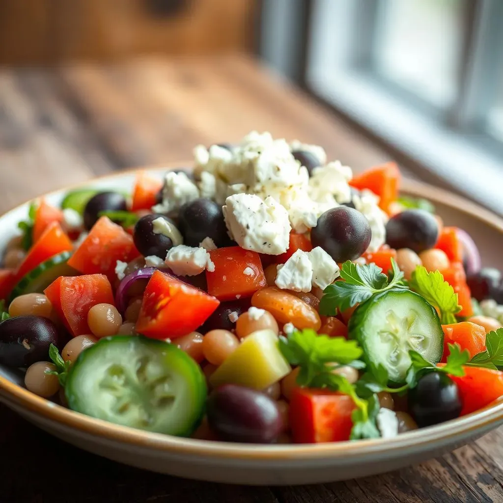 The Best Mediterranean Bean Salad with Feta Recipe