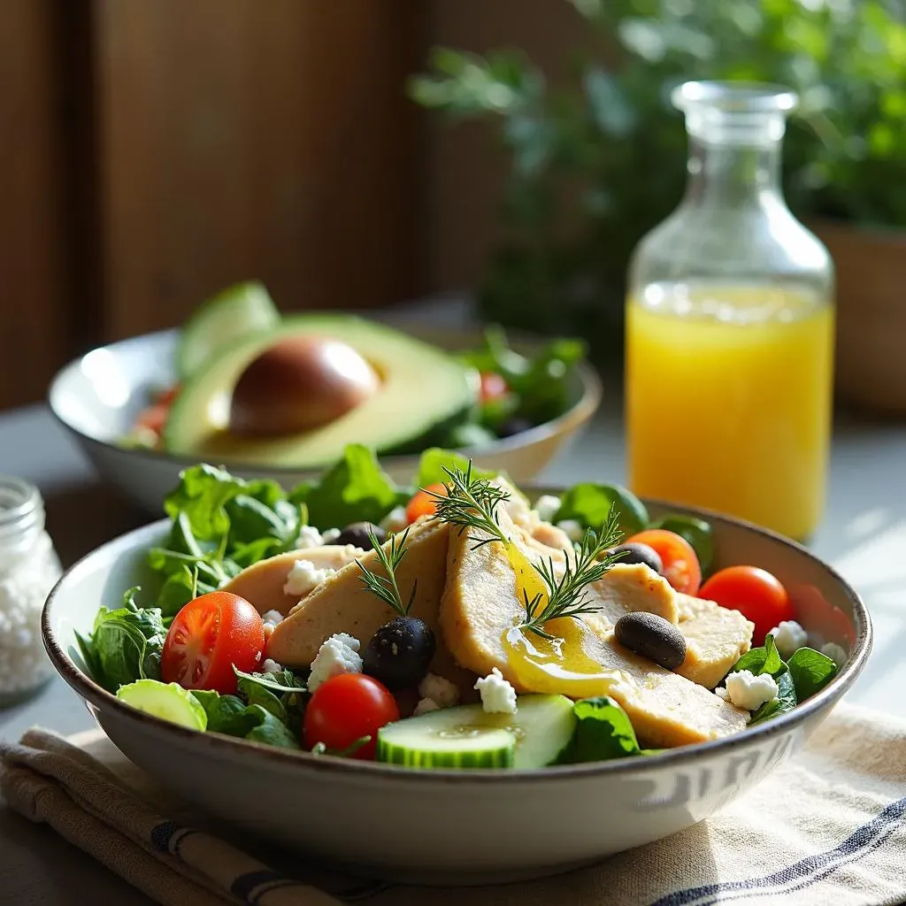 The Best Mediterranean Chicken Salad with Avocado Recipe