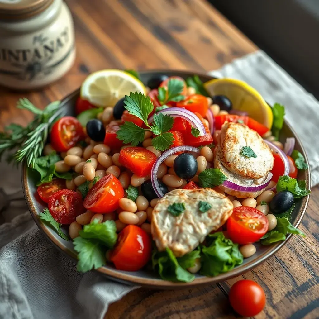 The Best Mediterranean Chicken Salad with Beans Recipe