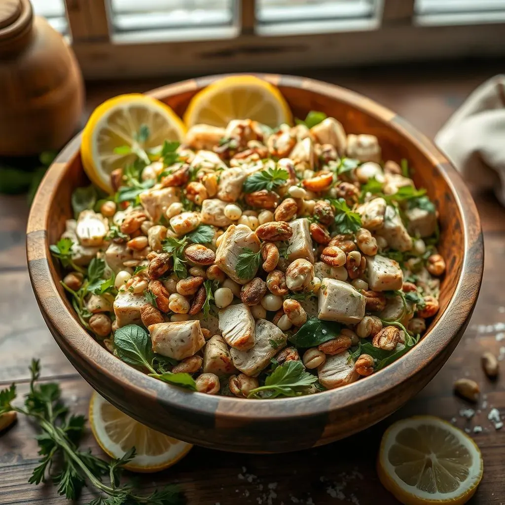 The Best Mediterranean Chicken Salad with Nuts Recipe