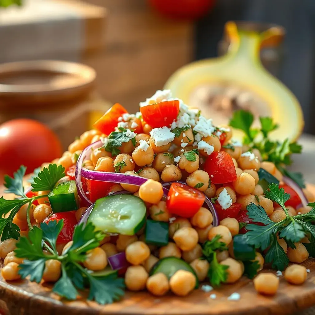 The Best Mediterranean Chickpea Salad with Cucumbers Recipe