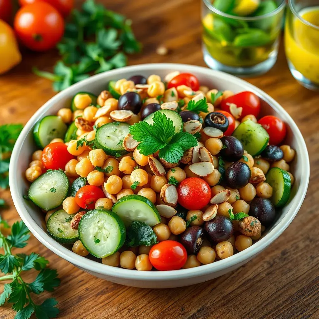 The Best Mediterranean Chickpea Salad with Nuts Recipe