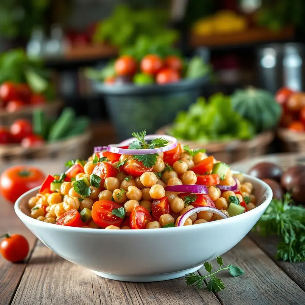 The Best Mediterranean Chickpea Salad with Red Onion Recipe