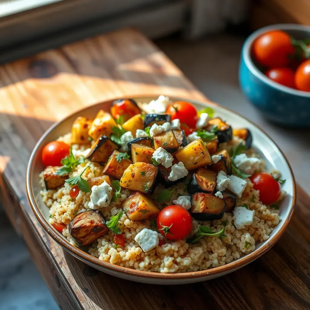 The Best Mediterranean Couscous Salad with Eggplant Recipe