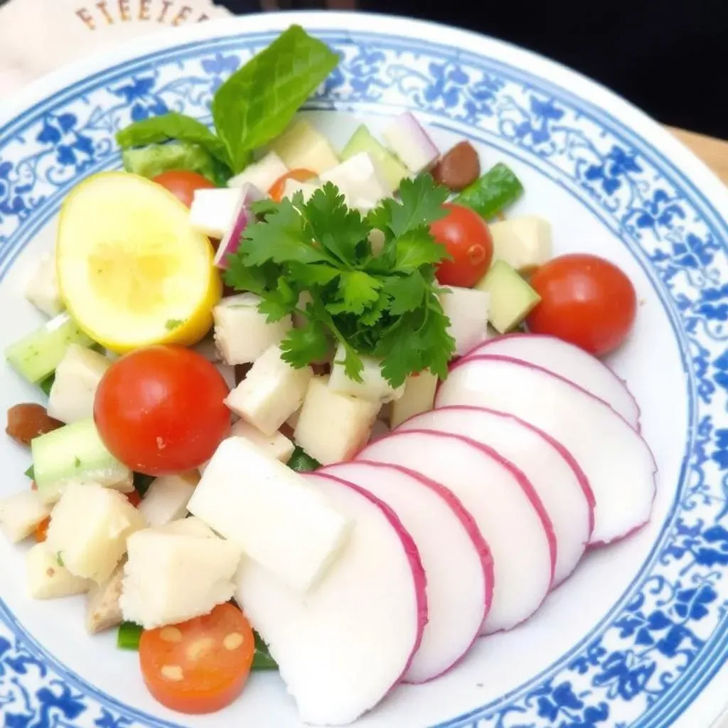 The Heart of a Greek Mediterranean Salad: Fresh Ingredients