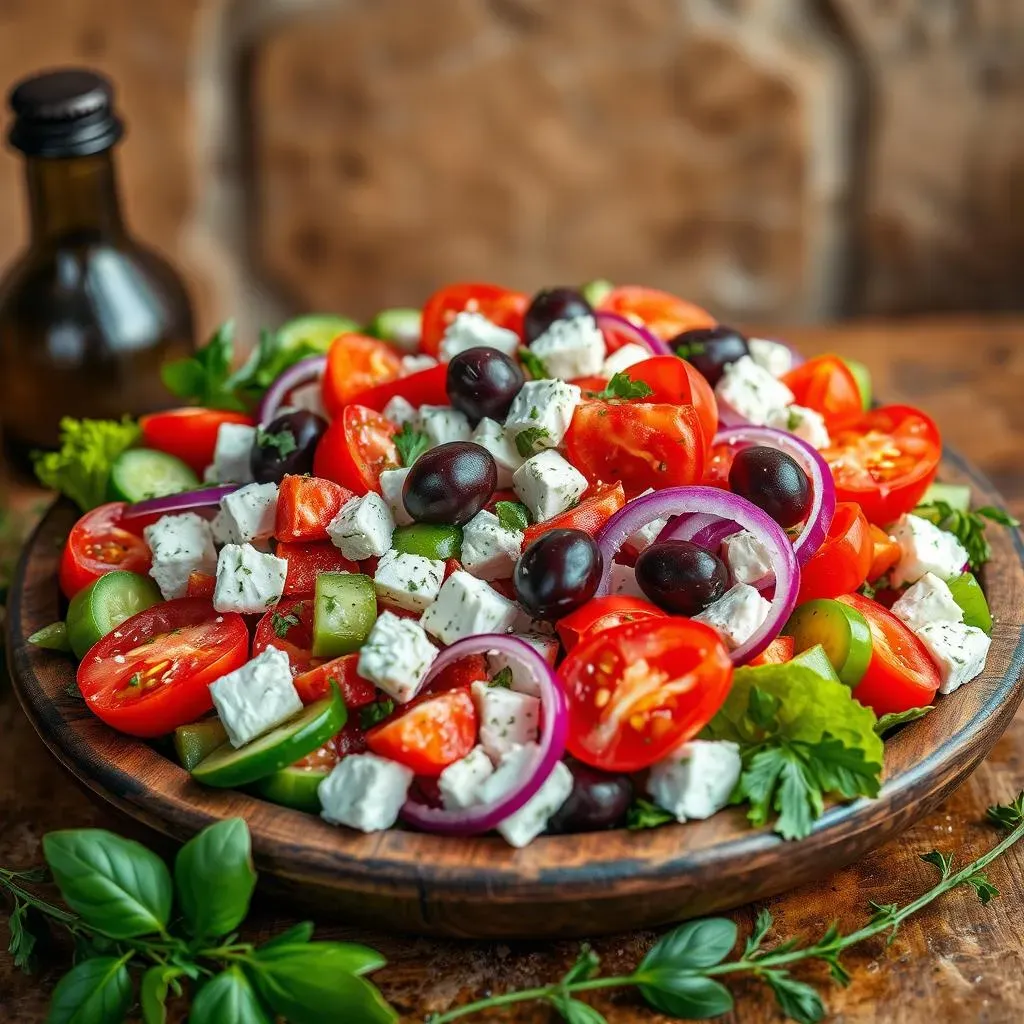 The Heart of a Greek Salad Mediterranean: Ingredients