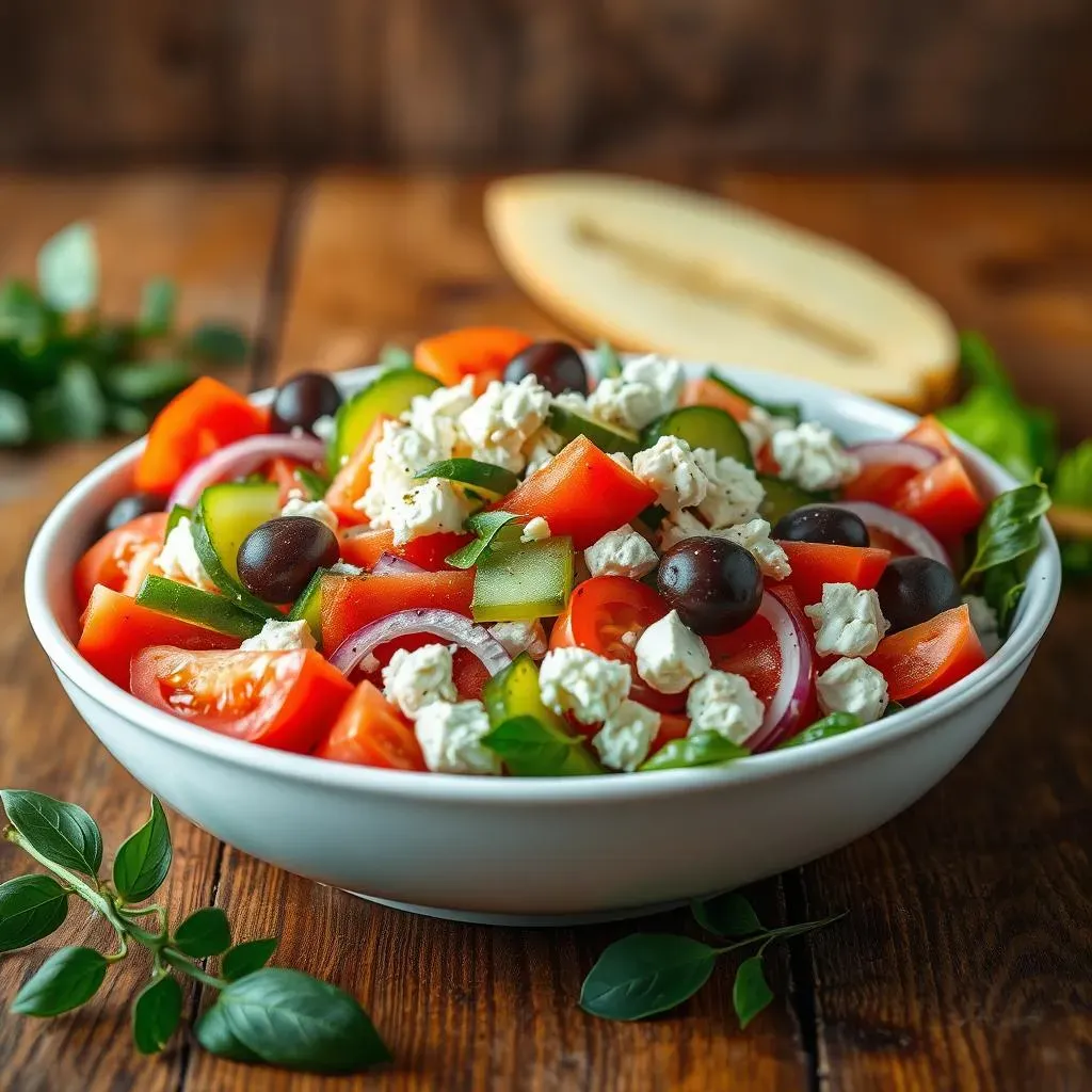 The Heart of a Mediterranean Greek Salad: Ingredients & Preparation