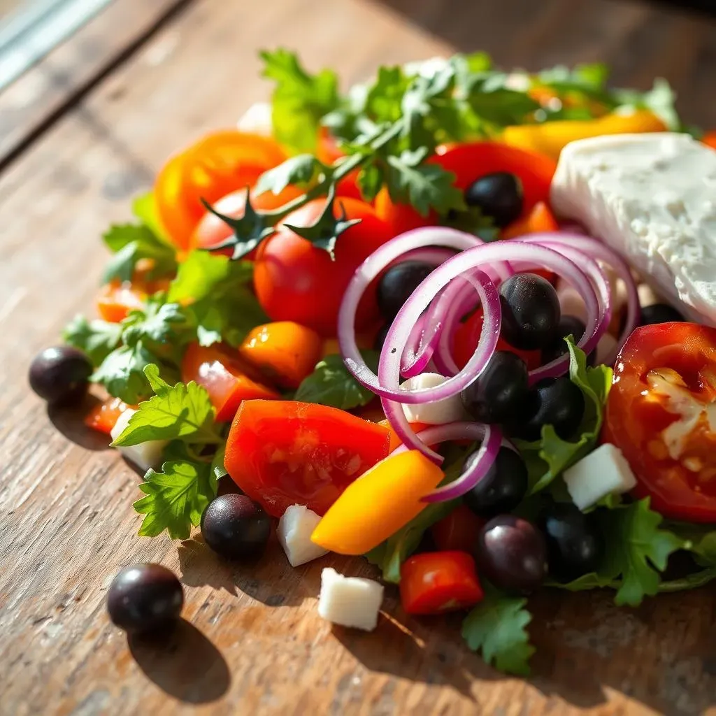 The Heart of the Greek Salad Mediterranean Dish: Ingredients