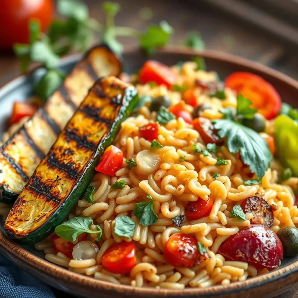 The Magic of Orzo and Grilled Zucchini in Mediterranean Salad