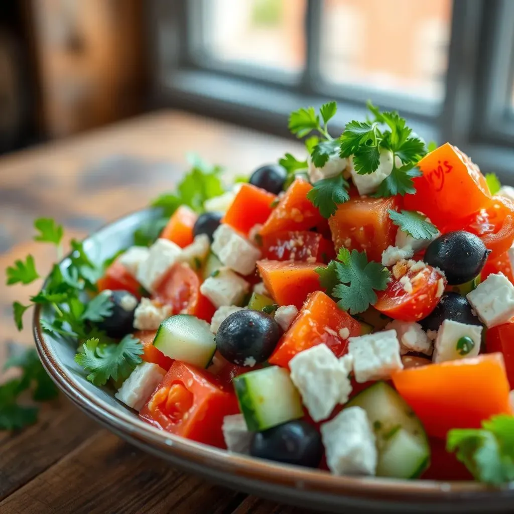 The Zesty Zing of Cilantro in Your Mediterranean Greek Salad