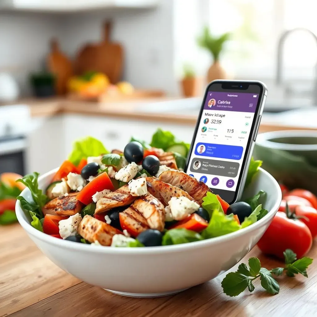 Tracking Calories in Mediterranean Salad with Grilled Chicken: Apps and Tips for Success