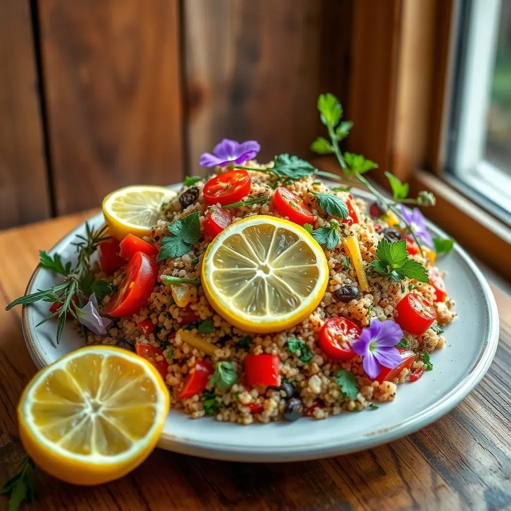 Variations on a Theme:  Creative Mediterranean Quinoa Salads with Lemon