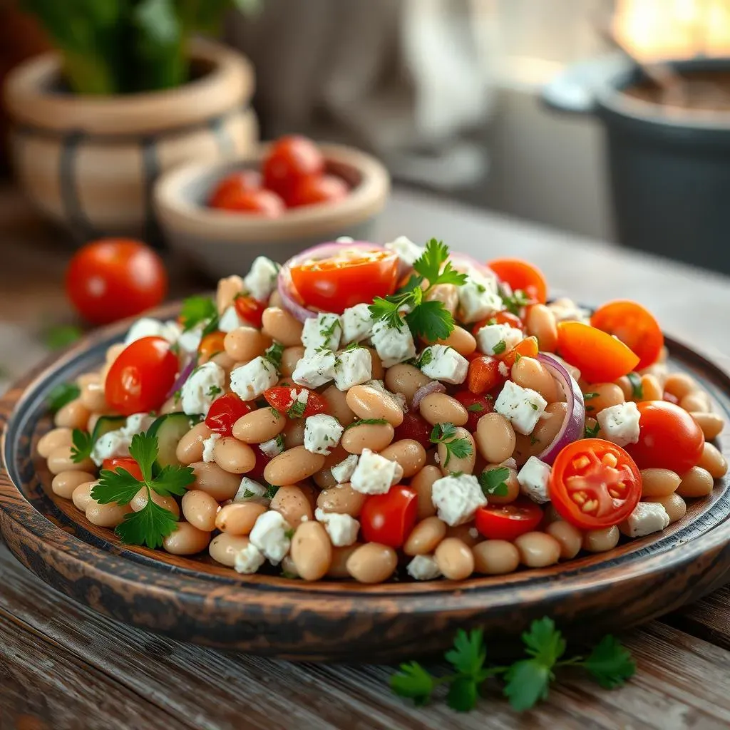 Variations on the Classic Mediterranean Bean Salad with Feta