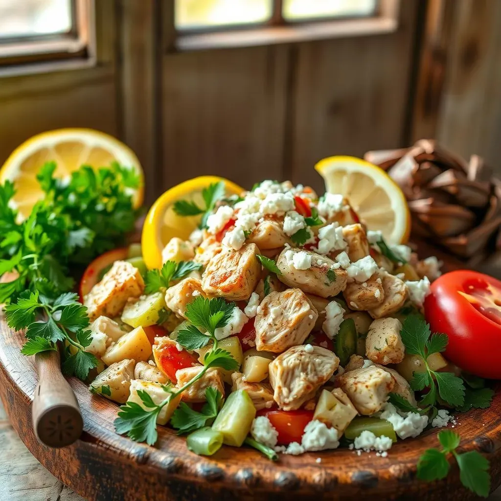 Variations on the Classic Mediterranean Chicken Salad with Artichokes