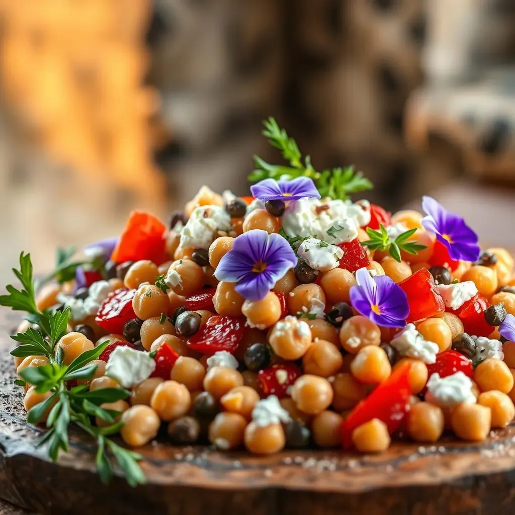 Variations on the Classic Mediterranean Chickpea Salad with Capers