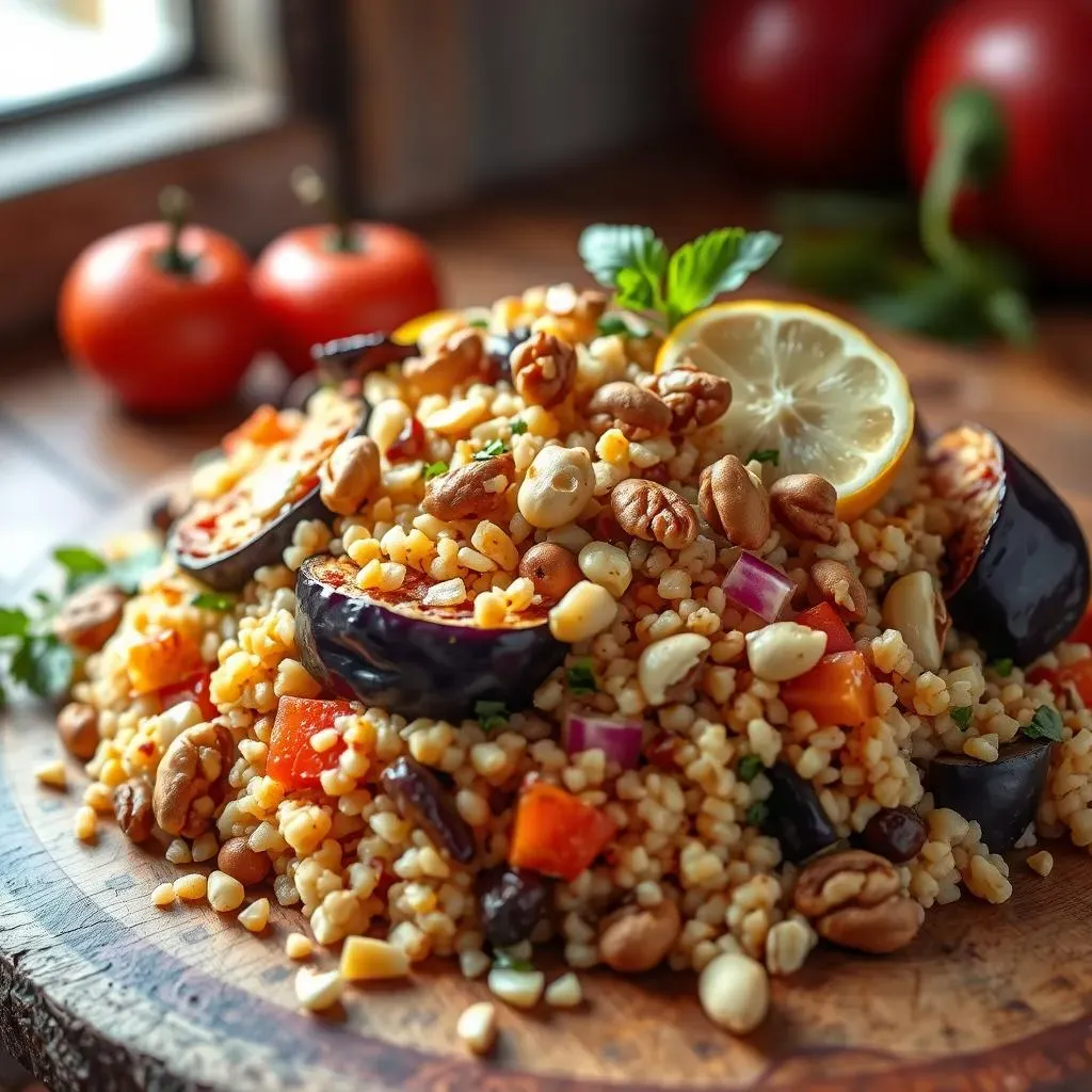 Variations on the Classic Mediterranean Couscous Salad with Eggplant