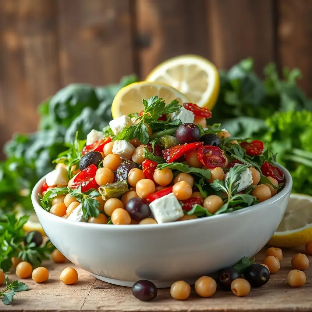 Variations on the Mediterranean Chickpea Salad with Arugula Theme