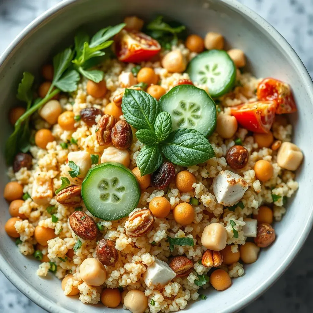 Variations on the Mediterranean Couscous Salad with Cucumber Theme