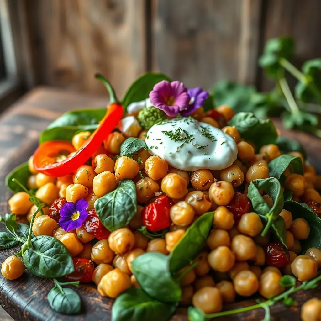 Variations on Your Mediterranean Chickpea Salad with Spinach