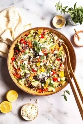 What Goes Into the Mediterranean Dish Quinoa Salad?