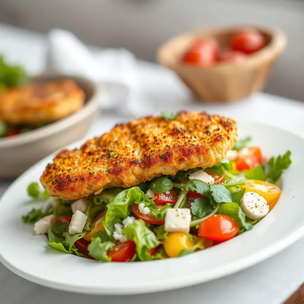 Why Air Fryer Chicken Milanese with Mediterranean Salad is Your Next Weeknight Dinner