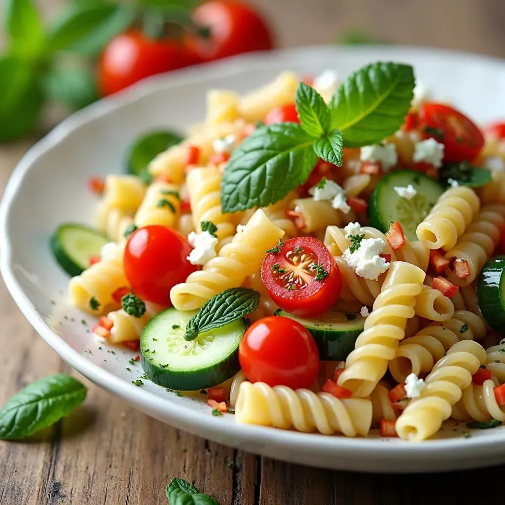 Why I'm Obsessed with This Mediterranean Pasta Salad with Mint