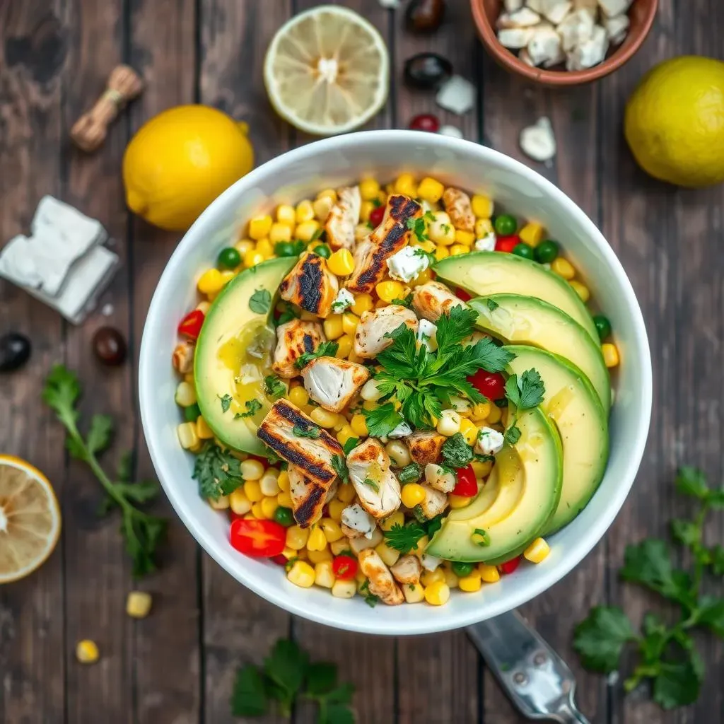 Why This Mediterranean Chicken Corn Avocado Salad Recipe Rocks