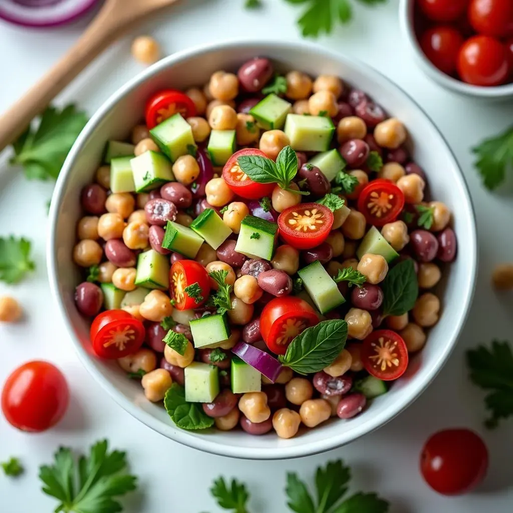 Why This Mediterranean Chickpea and Kidney Bean Salad is a CrowdPleaser: Reader Reviews & FAQs