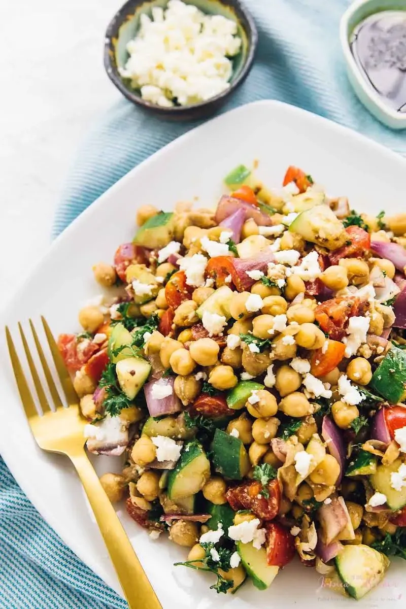 Why This Mediterranean Chickpea Salad with Balsamic Vinegar is a Winner